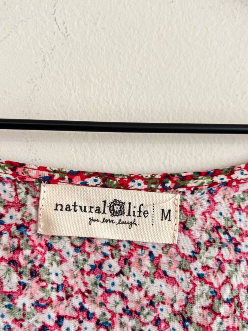 Natural Life Ditsy Floral Printed Stella V-Neck Babydoll Dress - Picture 4 of 6